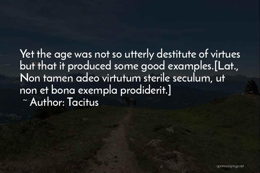 Examples Quotes By Tacitus
