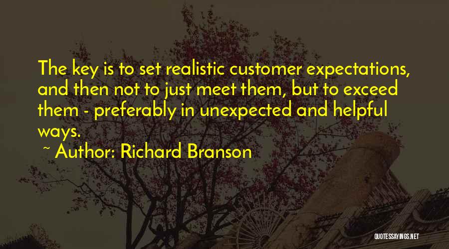 Exceed Expectations Quotes By Richard Branson