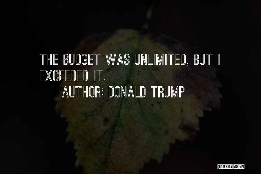 Exceeded Quotes By Donald Trump