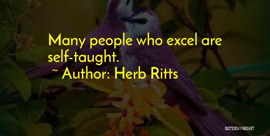 Excel Quotes By Herb Ritts