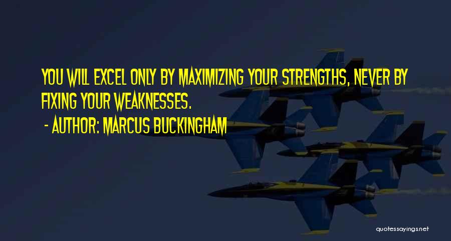Excel Quotes By Marcus Buckingham
