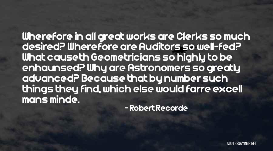 Excell Quotes By Robert Recorde Excell Quotes By Robert Recorde