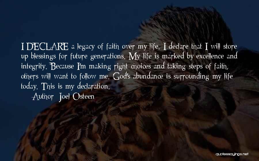 Excellence And Integrity Quotes By Joel Osteen