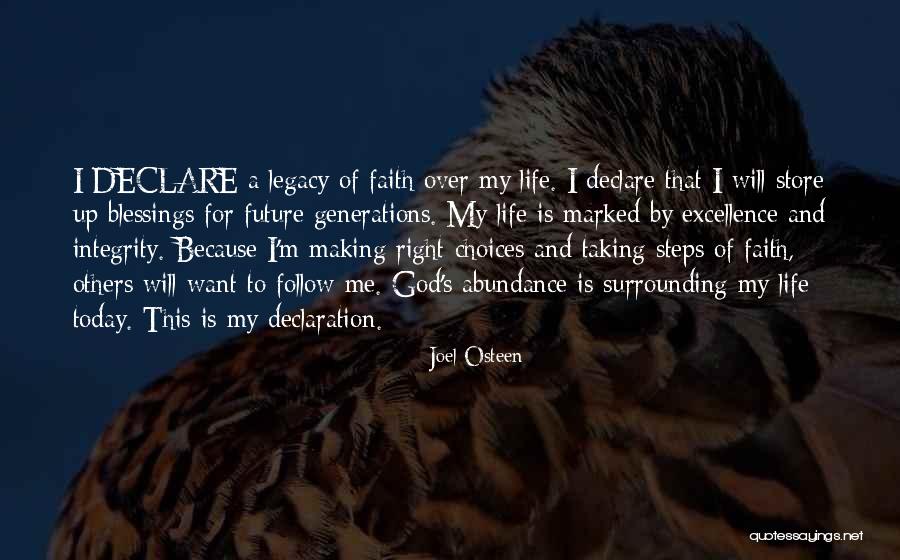 Excellence And Integrity Quotes By Joel Osteen