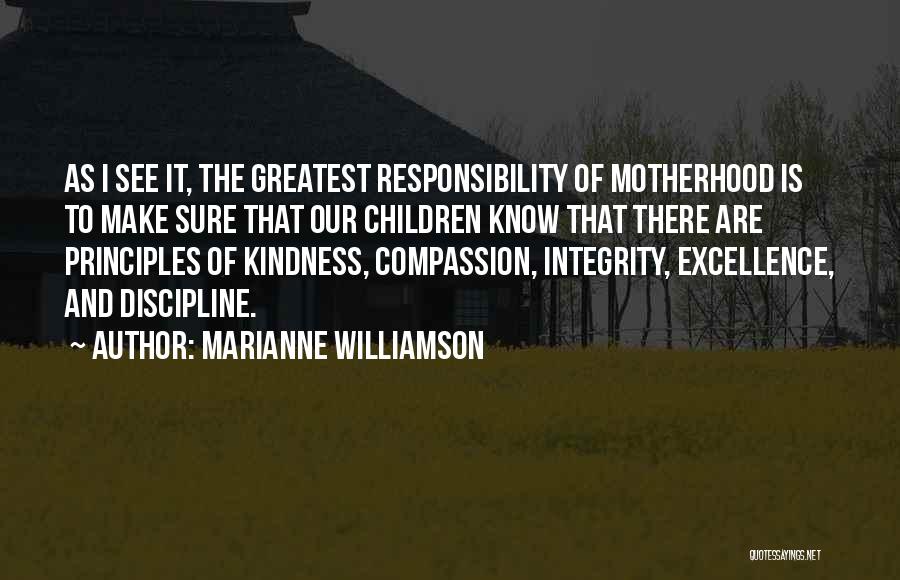 Excellence And Integrity Quotes By Marianne Williamson