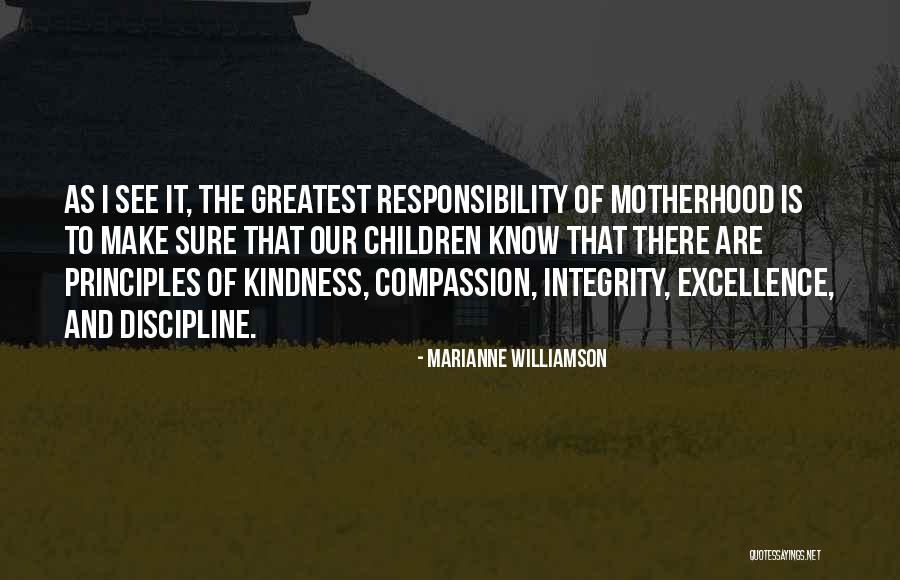 Excellence And Integrity Quotes By Marianne Williamson