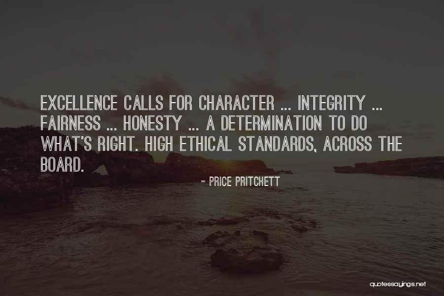 Excellence And Integrity Quotes By Price Pritchett