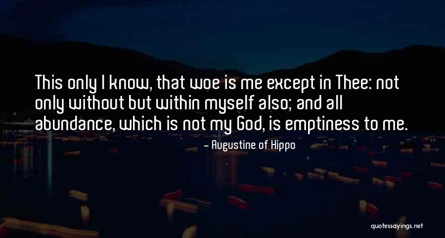 Except Me Quotes By Augustine Of Hippo