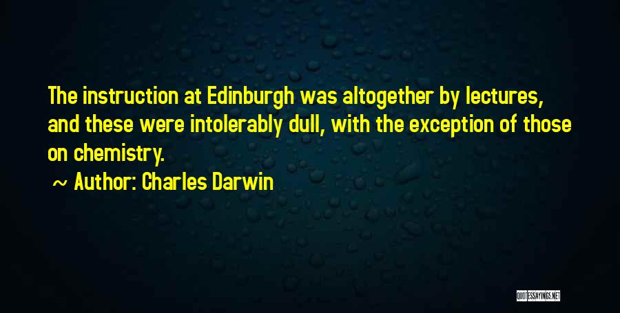 Exception Quotes By Charles Darwin