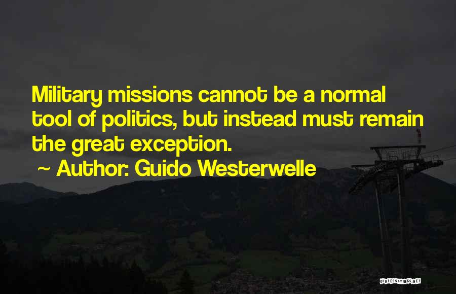 Exception Quotes By Guido Westerwelle