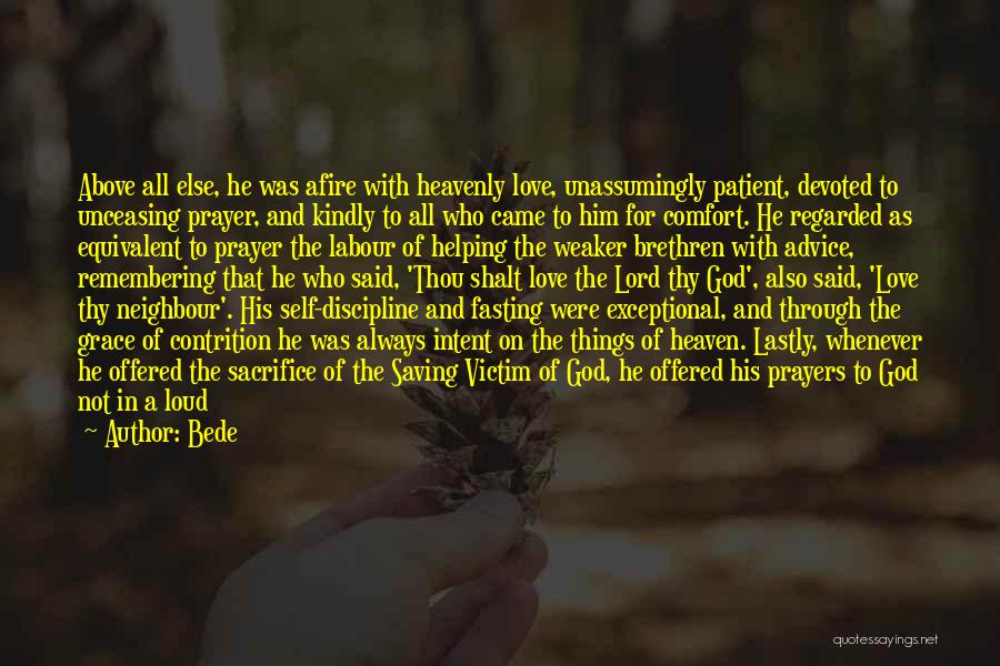 Exceptional Quotes By Bede