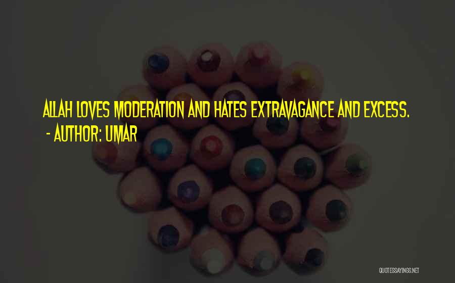 Excess And Moderation Quotes By Umar