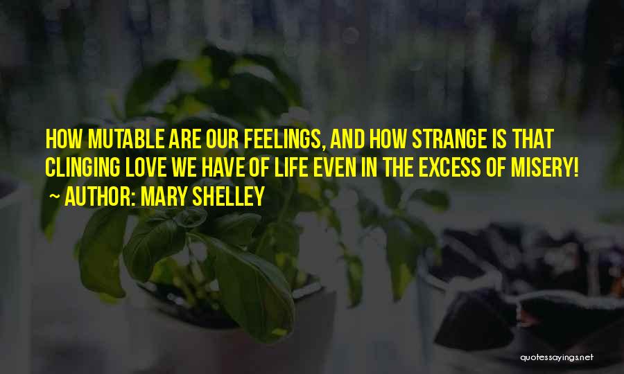 Excess Love Quotes By Mary Shelley