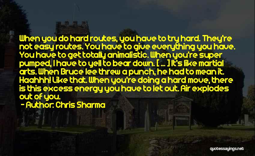 Excess Of Everything Quotes By Chris Sharma