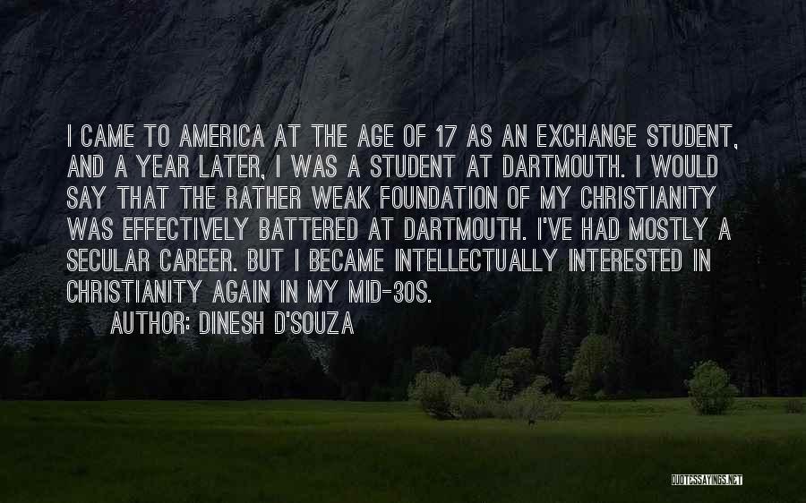 Exchange Year Quotes By Dinesh D'Souza