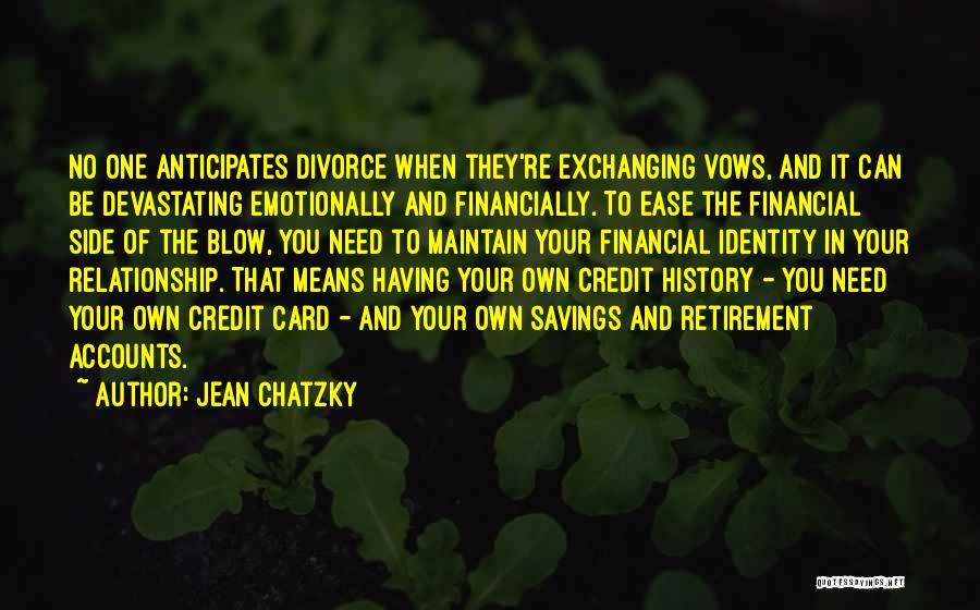 Exchanging Vows Quotes By Jean Chatzky