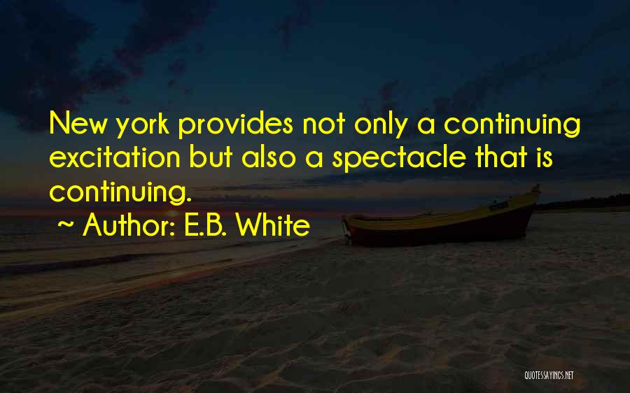 Excitation Quotes By E.B. White