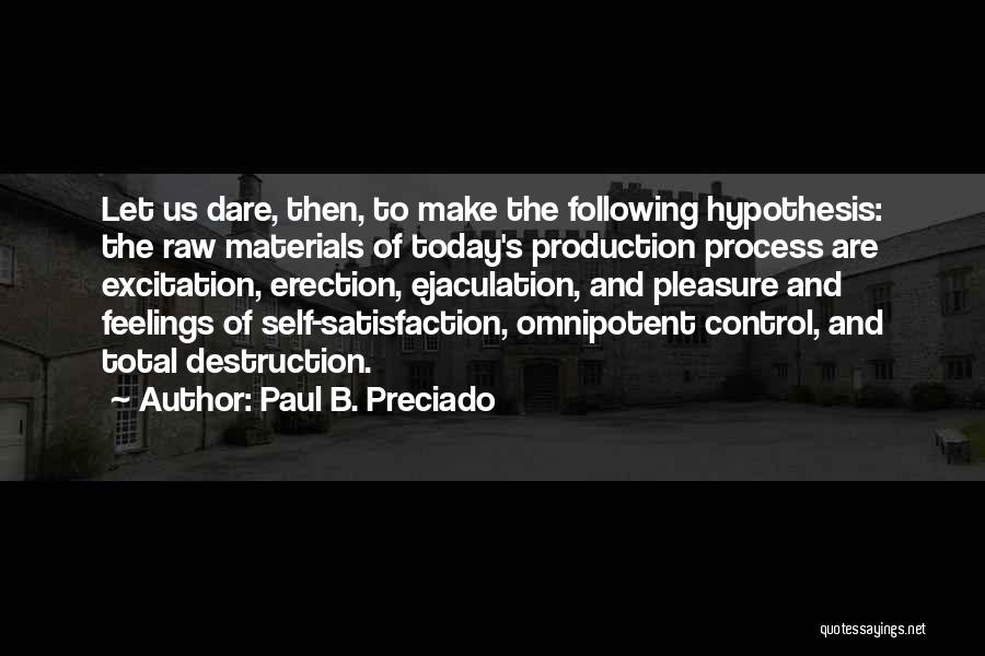 Excitation Quotes By Paul B. Preciado