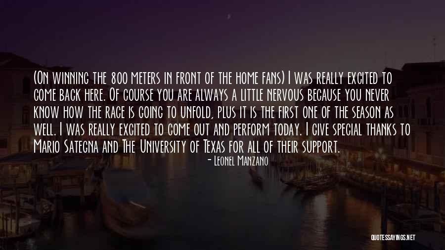 Excited But Nervous Quotes By Leonel Manzano Excited But Nervous Quotes By Leonel Manzano