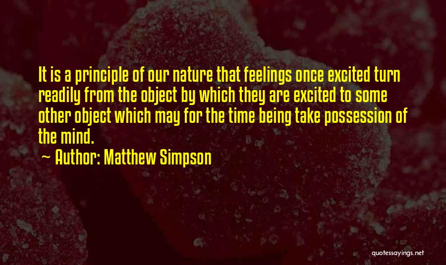 Excited Feelings Quotes By Matthew Simpson