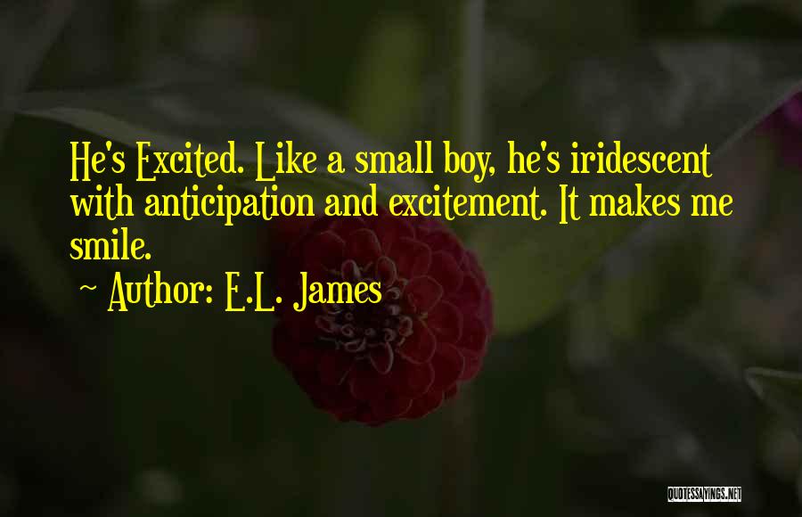 Excited Like A Quotes By E.L. James