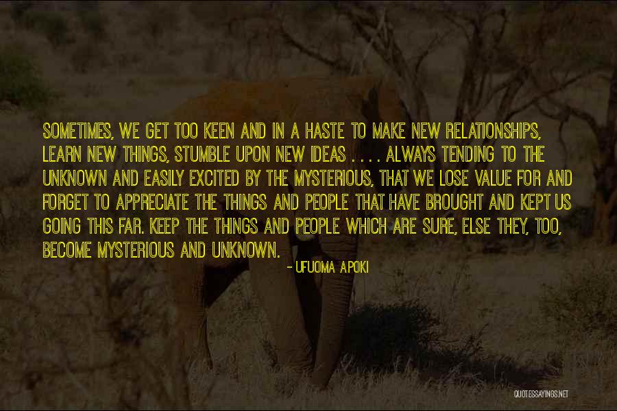 Excitement For Life Quotes By Ufuoma Apoki Excitement For Life Quotes By Ufuoma Apoki