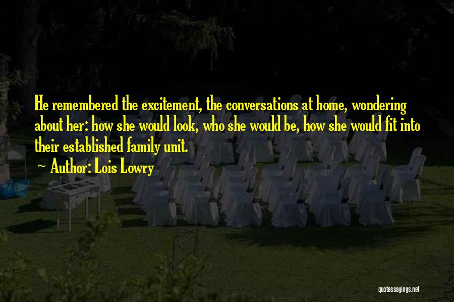 Excitement Of Going Home Quotes By Lois Lowry