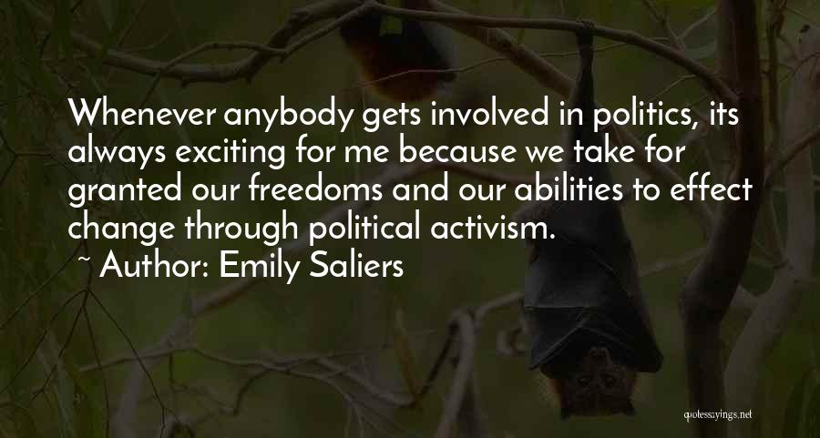 Exciting Change Quotes By Emily Saliers