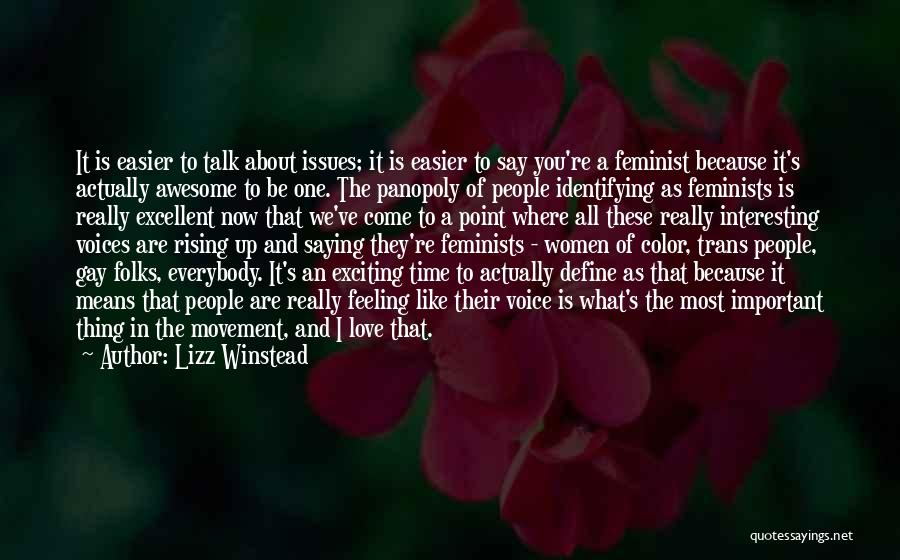 Exciting Feeling Quotes By Lizz Winstead