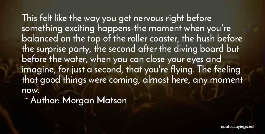 Exciting Feeling Quotes By Morgan Matson
