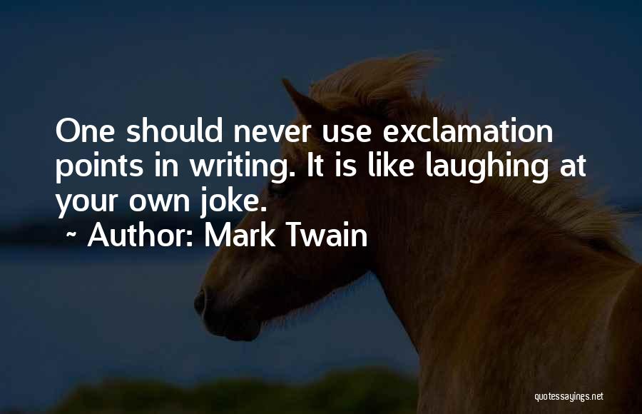 Exclamation Within Quotes By Mark Twain