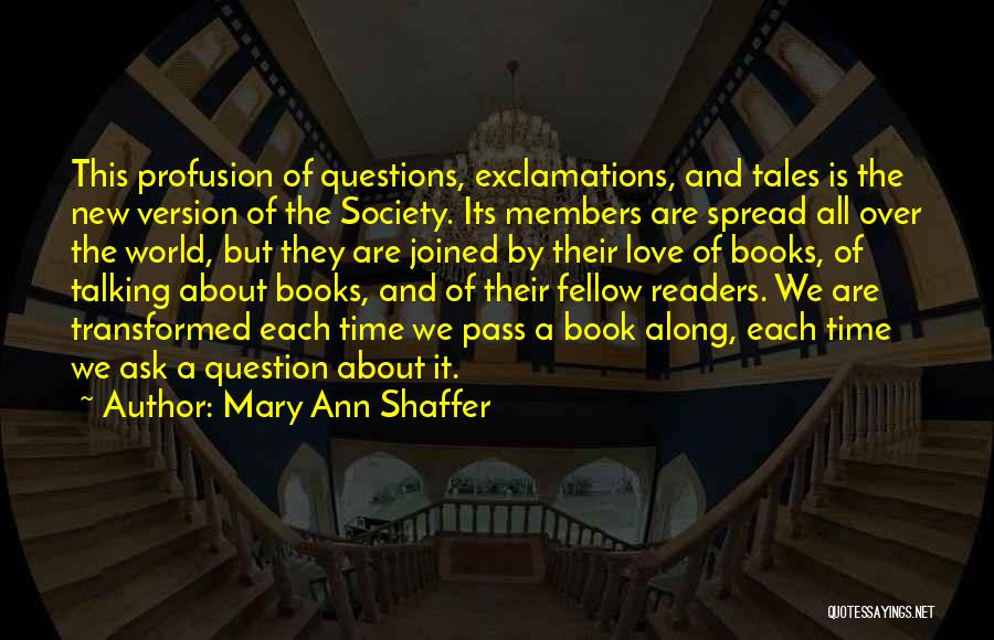 Exclamations Quotes By Mary Ann Shaffer