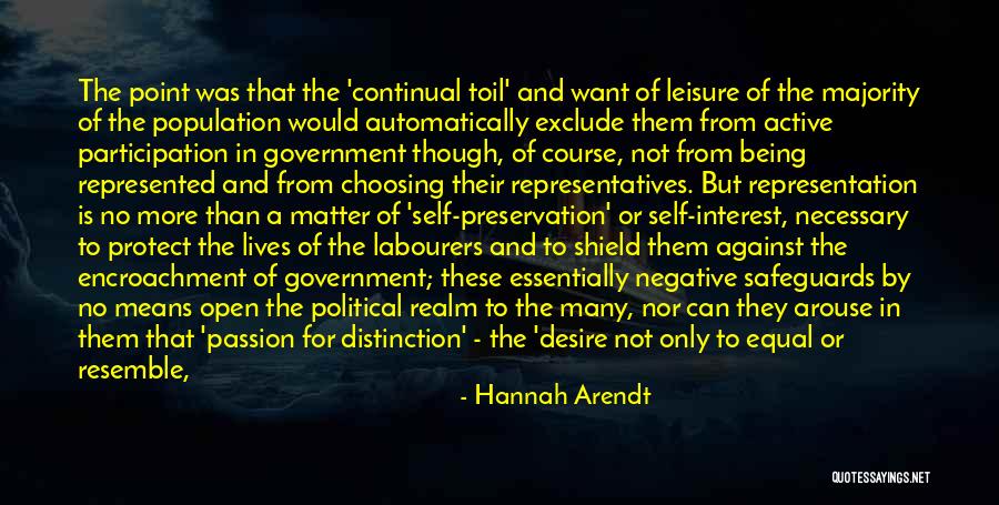 Exclude Yourself Quotes By Hannah Arendt