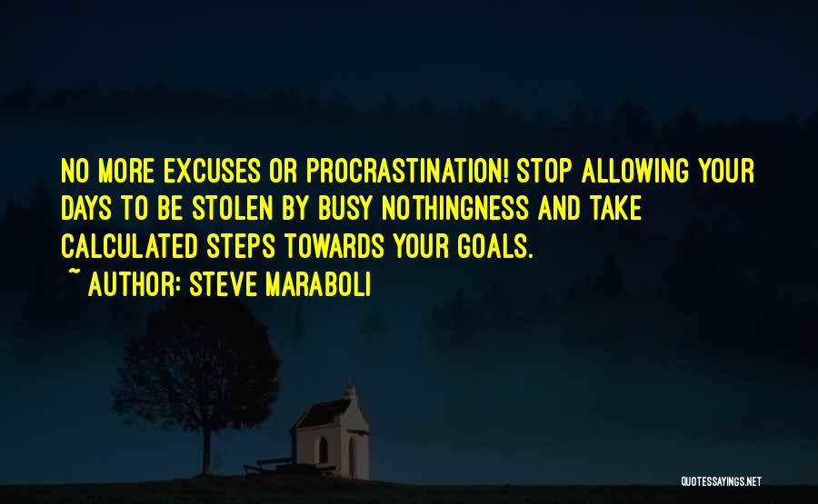 Excuses And Success Quotes By Steve Maraboli