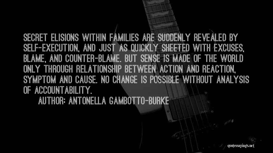 Excuses In A Relationship Quotes By Antonella Gambotto-Burke