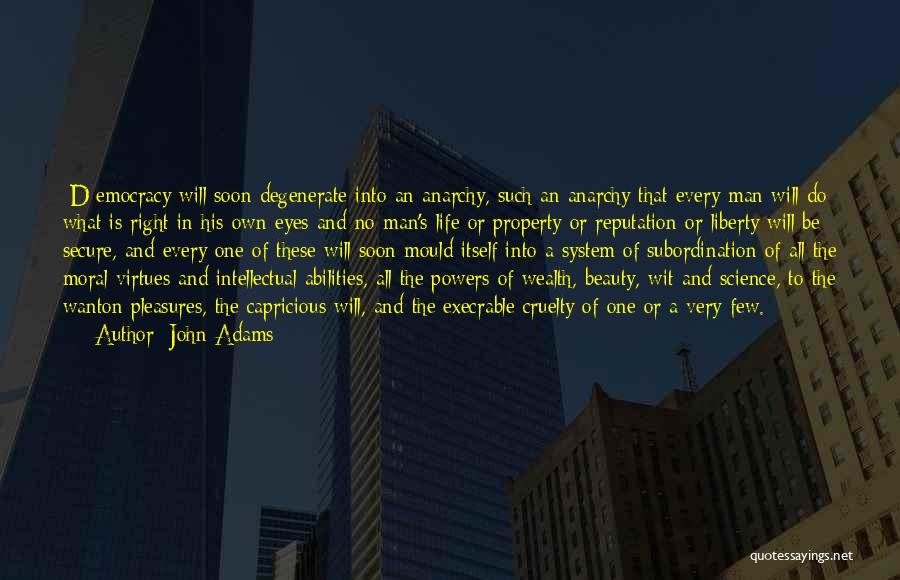 Execrable Quotes By John Adams