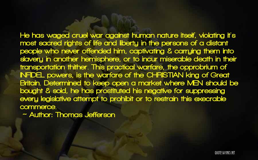 Execrable Quotes By Thomas Jefferson