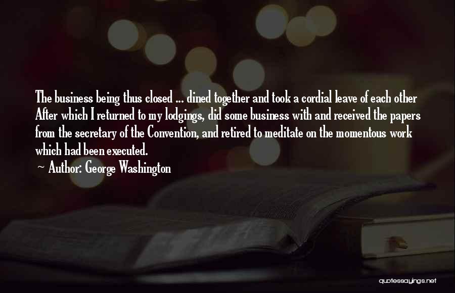 Executed Quotes By George Washington