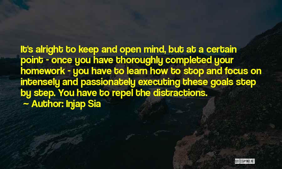 Executing Goals Quotes By Injap Sia