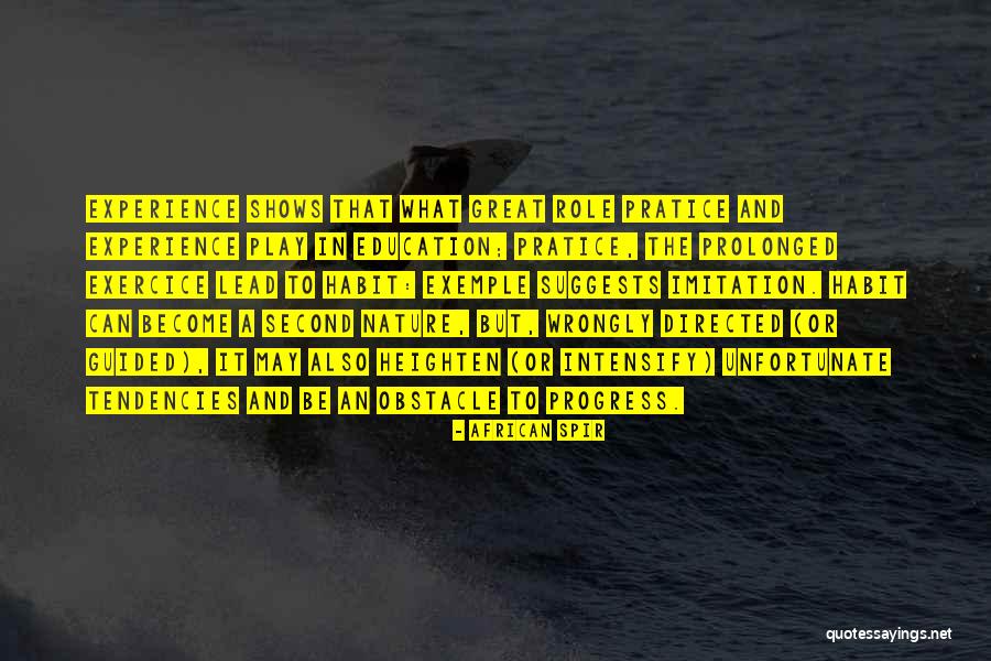 Exercice Quotes By African Spir Exercice Quotes By African Spir