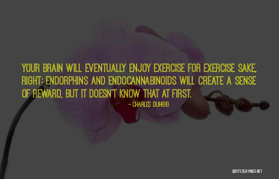 Exercise And Endorphins Quotes By Charles Duhigg Exercise And Endorphins Quotes By Charles Duhigg