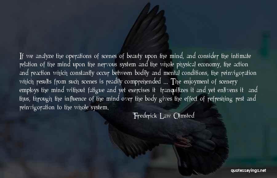 Exercise Body And Mind Quotes By Frederick Law Olmsted Exercise Body And Mind Quotes By Frederick Law Olmsted