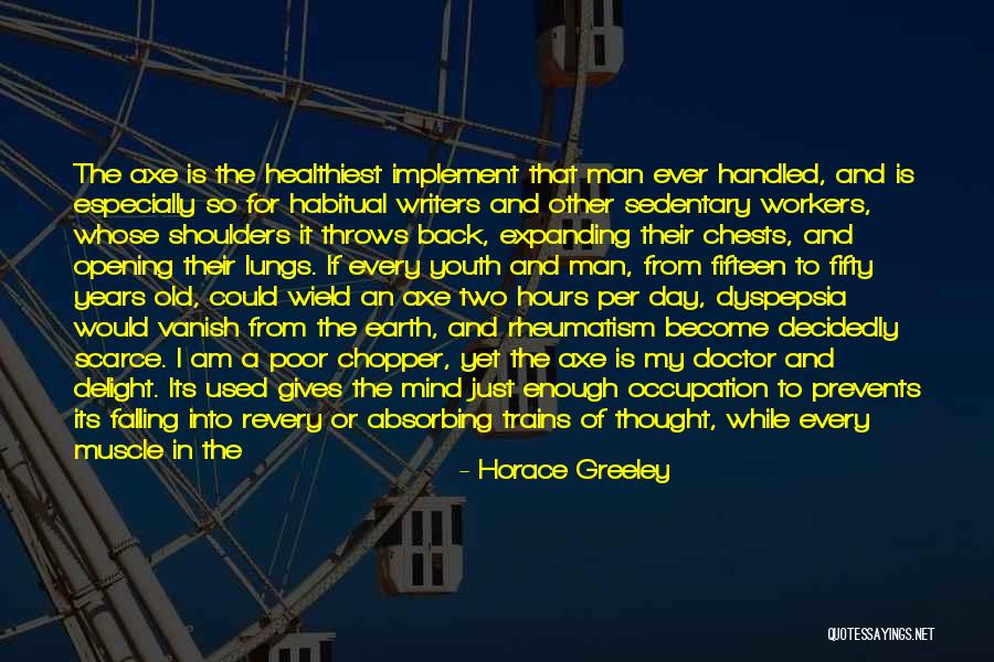 Exercise Body And Mind Quotes By Horace Greeley Exercise Body And Mind Quotes By Horace Greeley