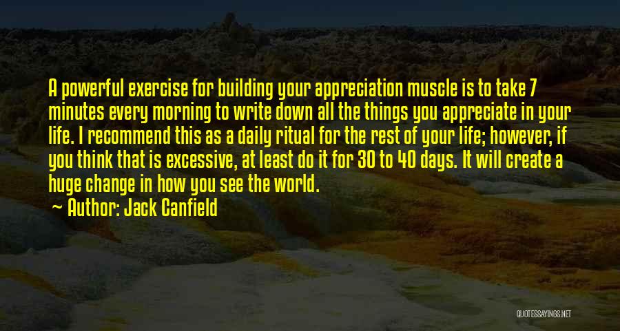 Exercise Daily Quotes By Jack Canfield