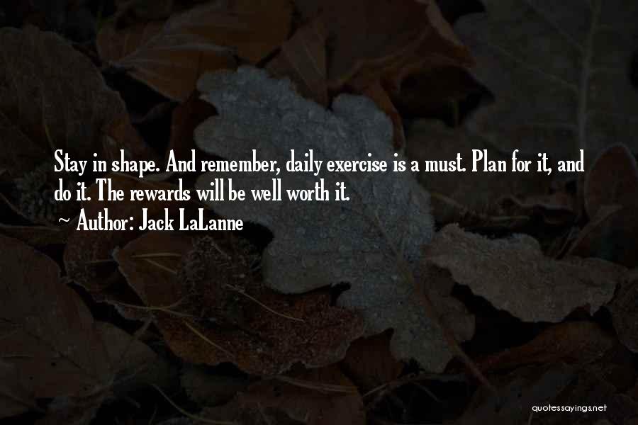 Exercise Daily Quotes By Jack LaLanne