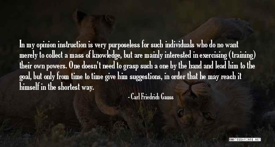 Exercise Order Quotes By Carl Friedrich Gauss Exercise Order Quotes By Carl Friedrich Gauss