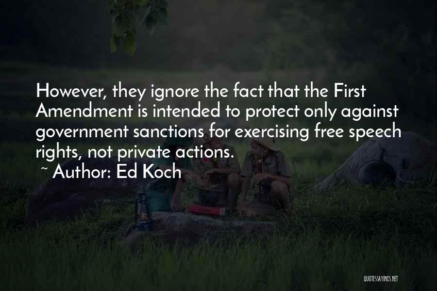 Exercising Quotes By Ed Koch