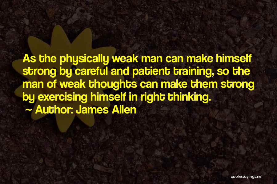 Exercising Quotes By James Allen
