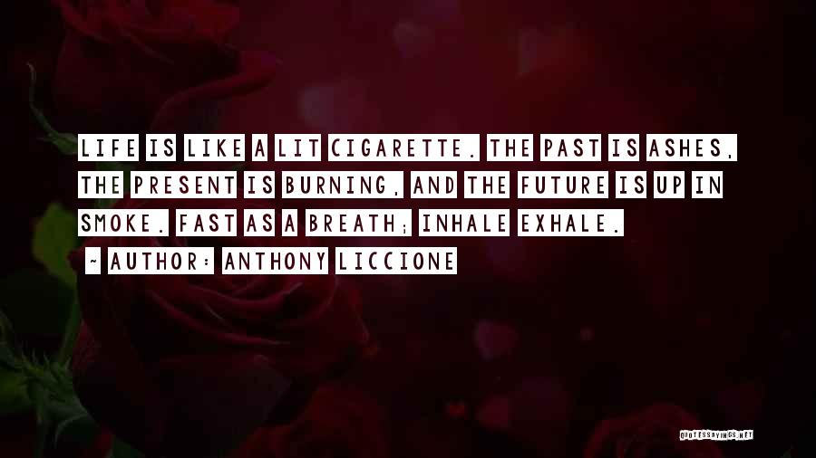 Exhale Smoke Quotes By Anthony Liccione