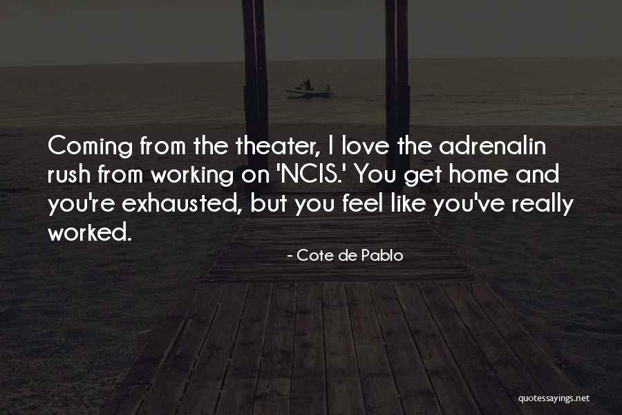 Exhausted Love Quotes By Cote De Pablo Exhausted Love Quotes By Cote De Pablo
